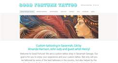 Desktop Screenshot of goodfortunetattoostudio.com